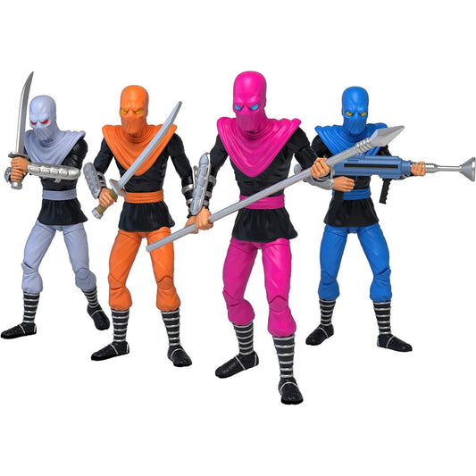 The Loyal Subjects Teenage Mutant Ninja Turtles The Foot Clan BST AXN 5" Action Figure 4 Pack