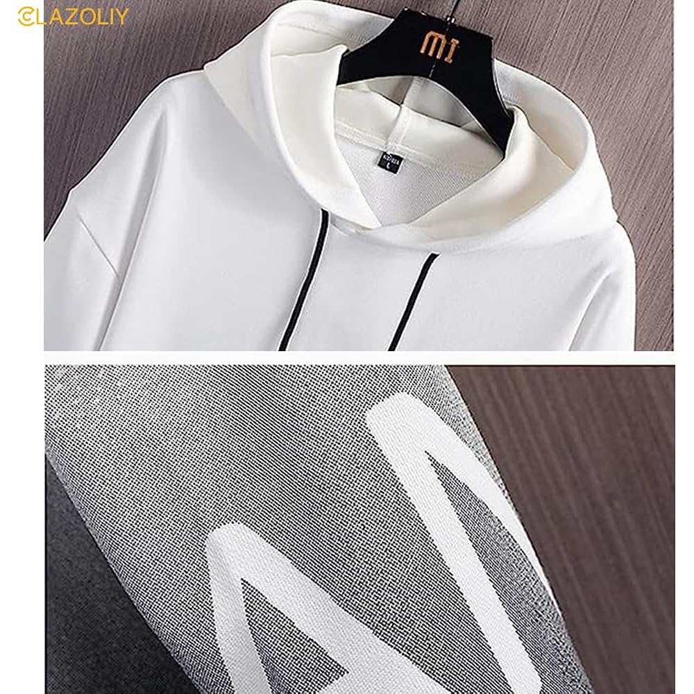 CLAZOLIY Hoodie Men's Long Sleeve Spring Clothes Autumn Clothes Gradient Hoodie Pullover Loose Hooded Stylish Sweatshirt Popular Street Tops Autumn/Winter CL128