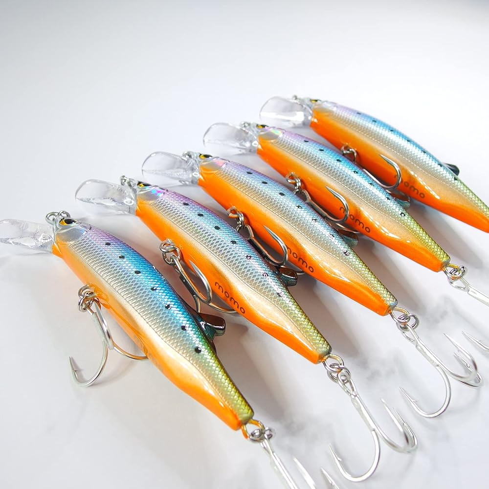 [Momo Lure] Momoru Lure Heavy Sinking Minnow 80mm 27g Laser cut penetrating wire structure For Sagoshi Spanish mackerel Yellowtail Bluefish Equipped with ST-56#4