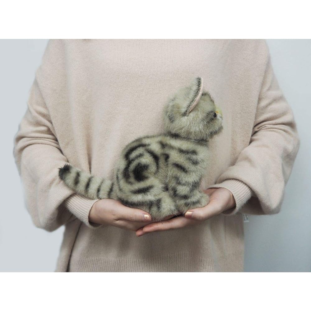 Sanei Boeki Original Stuffed Toy Graceful (Made in Japan) Sitting Ame Show Brown W12 x D18 x H20.5cm Cat I-6852