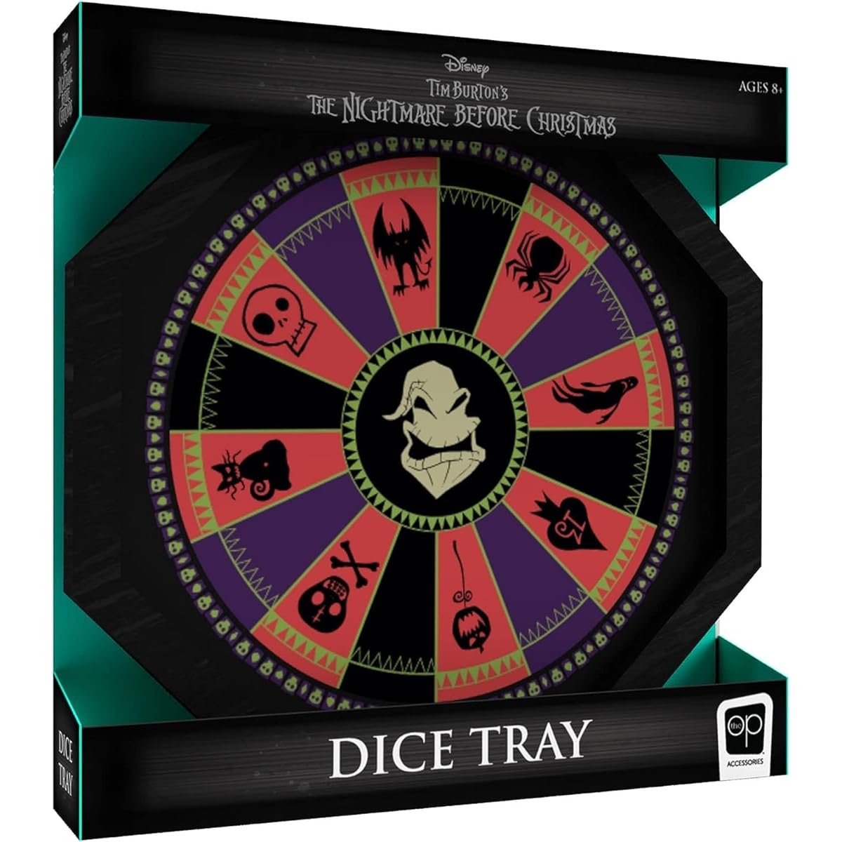 The Nightmare Before Christmas Dice Tray | Oogie Boogie Roulette Wheel Collectible Dice Tray | Dice Rolling Tray for Dice Games - RPG D&D Table Game | Officially Licensed Disney Gift