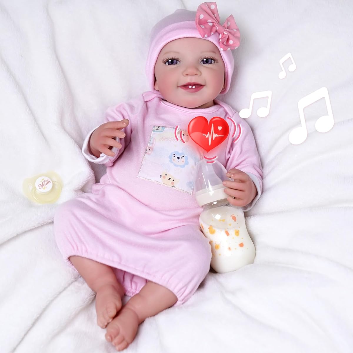 BABESIDE Reborn Realistic Baby Doll Boy - 20 Inch - Real Baby Girl