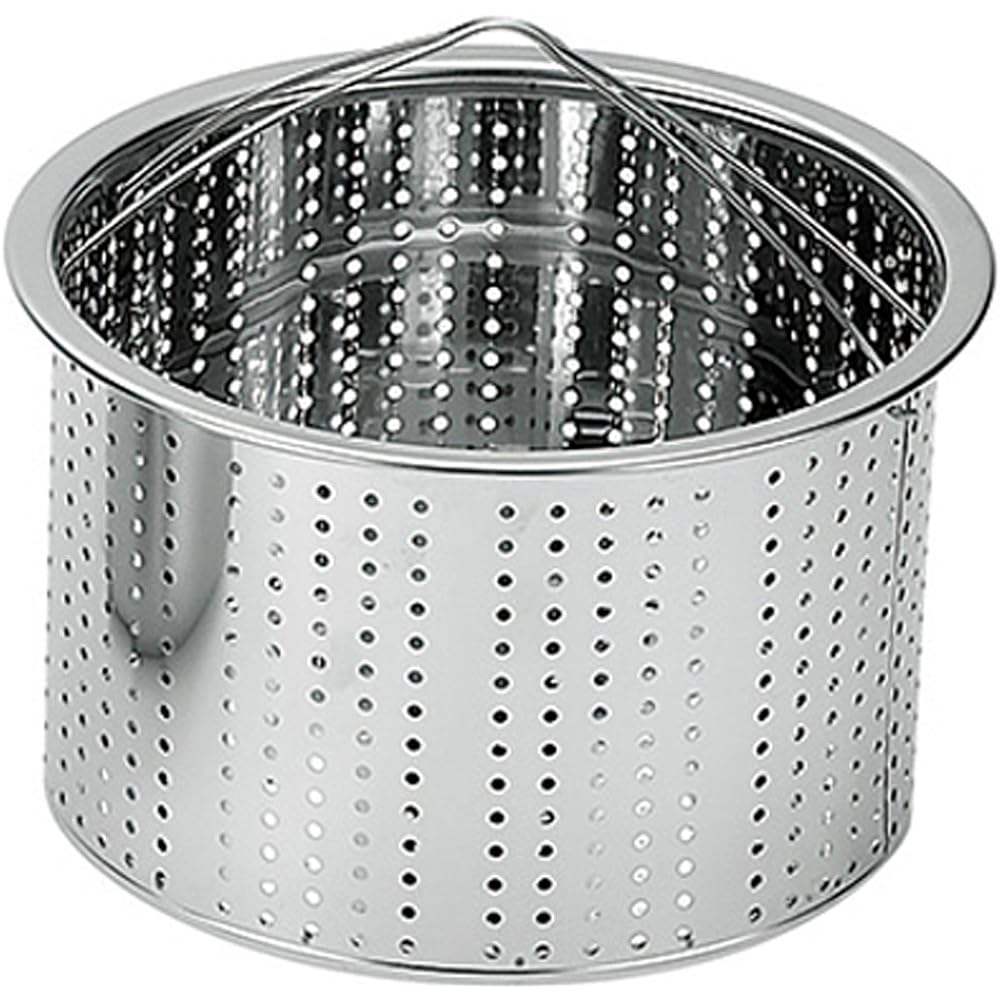 Yokoyama Pasta Pot Made in Japan Compatible with IH 20cm Silver Tsubameto Takumi Sakuragin ETS-700