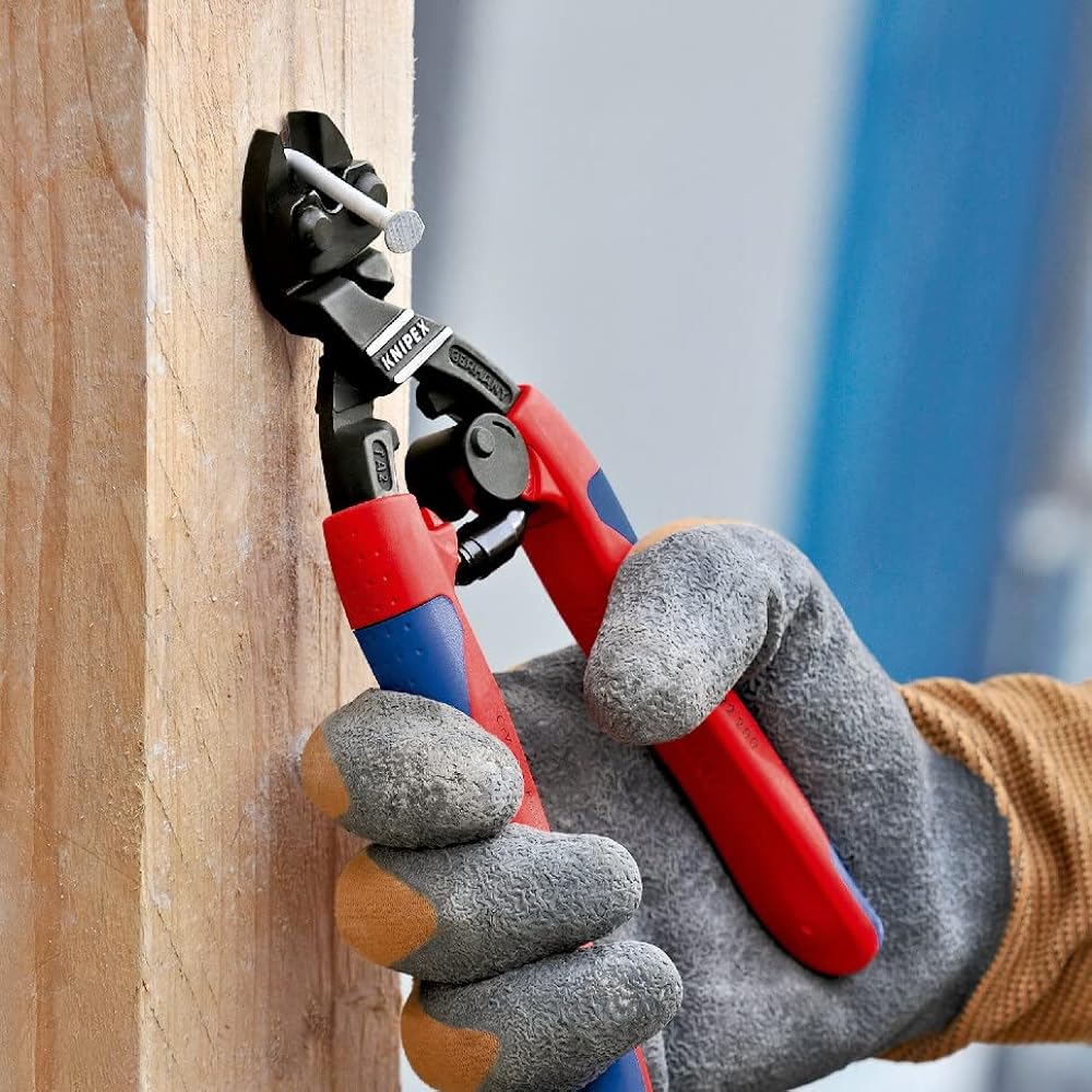 KNIPEX 7122-200TBK Small Clipper Bent Head with Spring