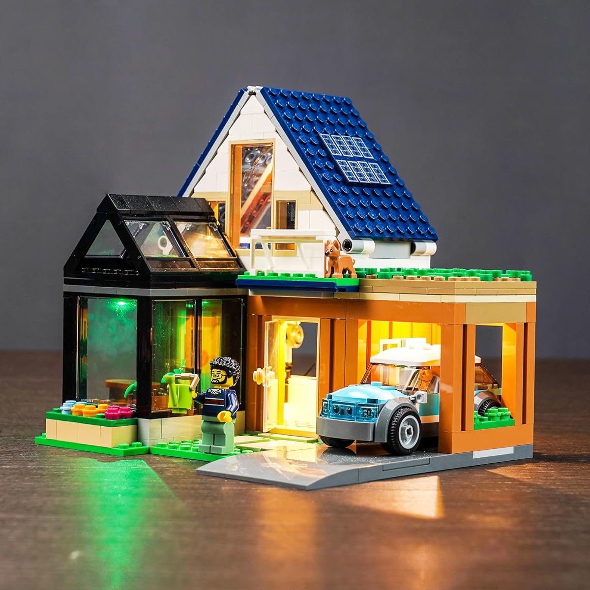 BrickBling LED Light Kit for Lego City Family House Building Toy Set 60398 Creative Light Compatible with Lego City House Light Only (Model Not Included), Warm White.