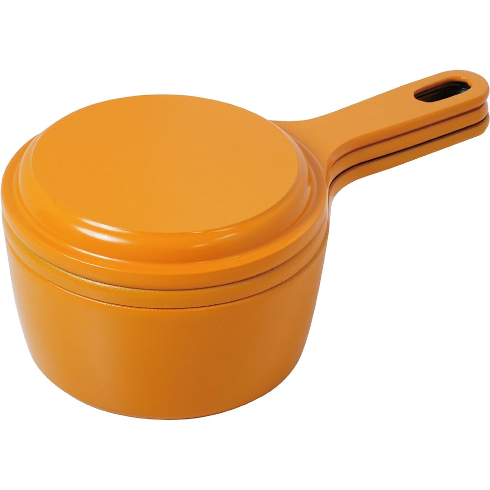 Urushiyama pot frying pan grill 3 piece set YOME-chan's easy moc orange oven only 14135