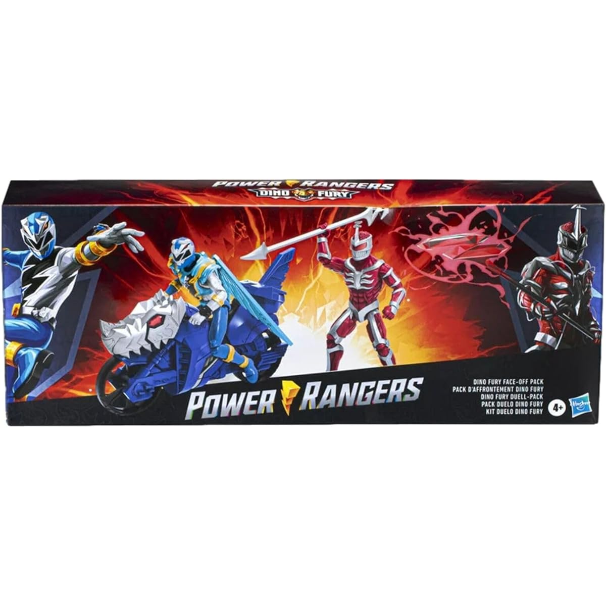 Power Rangers Hasbro Dino Fury Face Off Pack Blue Ranger + Cycle & Lord Zedd
