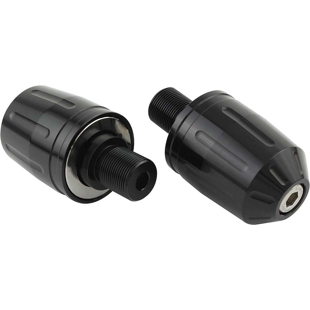 POSH Handlebar End for Kawasaki Vehicles M17 Ultra Heavy Bar End for Kawasaki Black 2 Pieces 031989-06 Bar End Cap