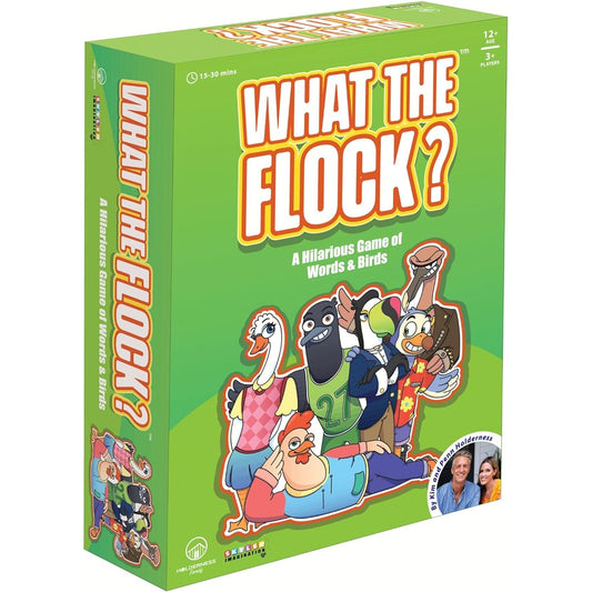 Skyler Imagination – What The Flock | Hilarious Word and Bird Game - Perfect for word lovers and bird lovers - Hours of laughter and language fun await