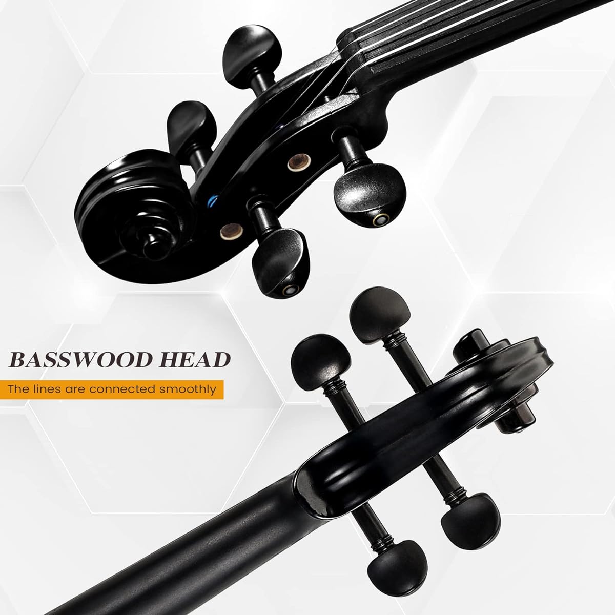 Asmuse Full Size 4/4 Violin Kit Premium Solid Wood Starter Violin with Bow Case for Beginners Adults Kids (Red)