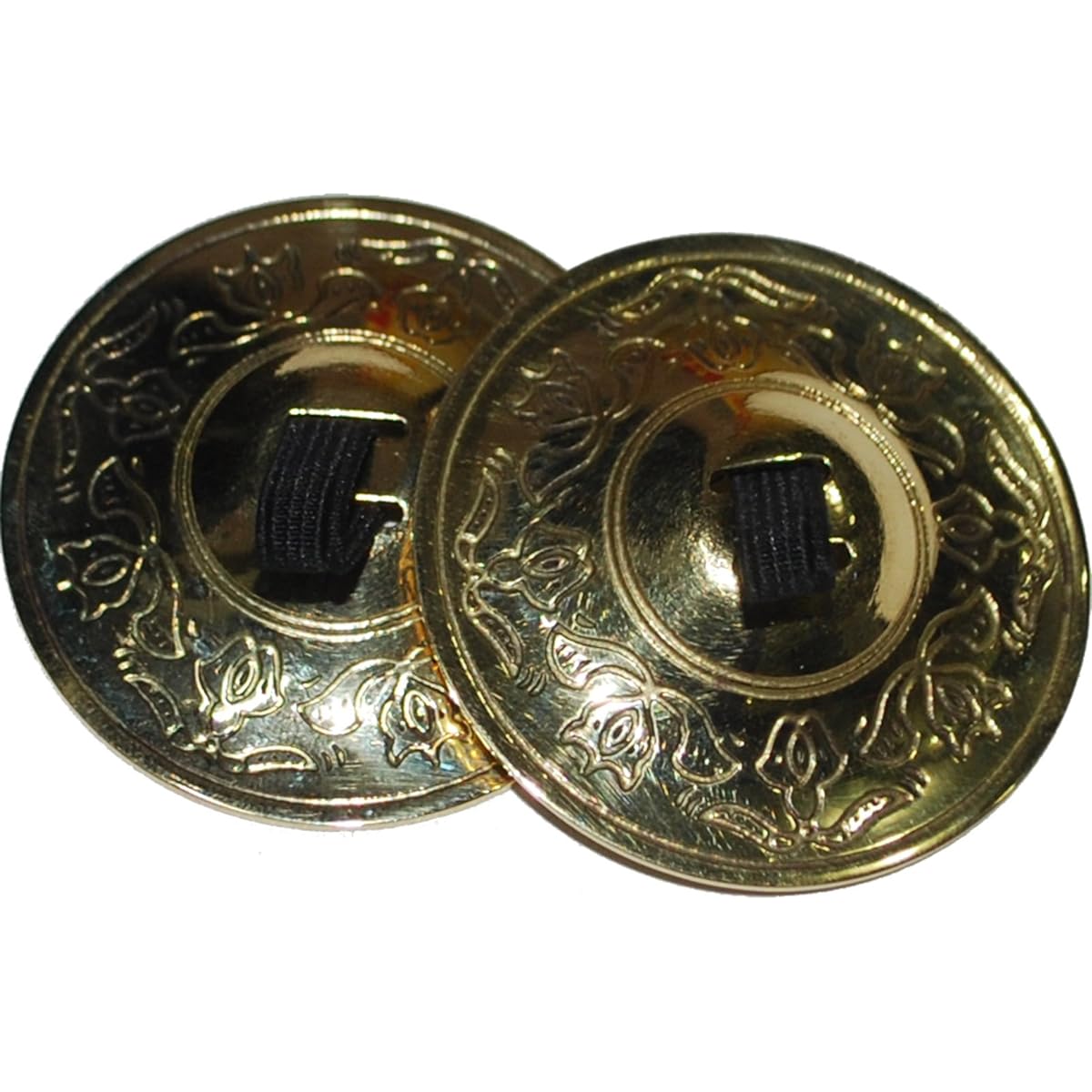 Wevez Ladies Belly Dance Finger Cymbals 2 Pairs/4 Pieces One Size Gold