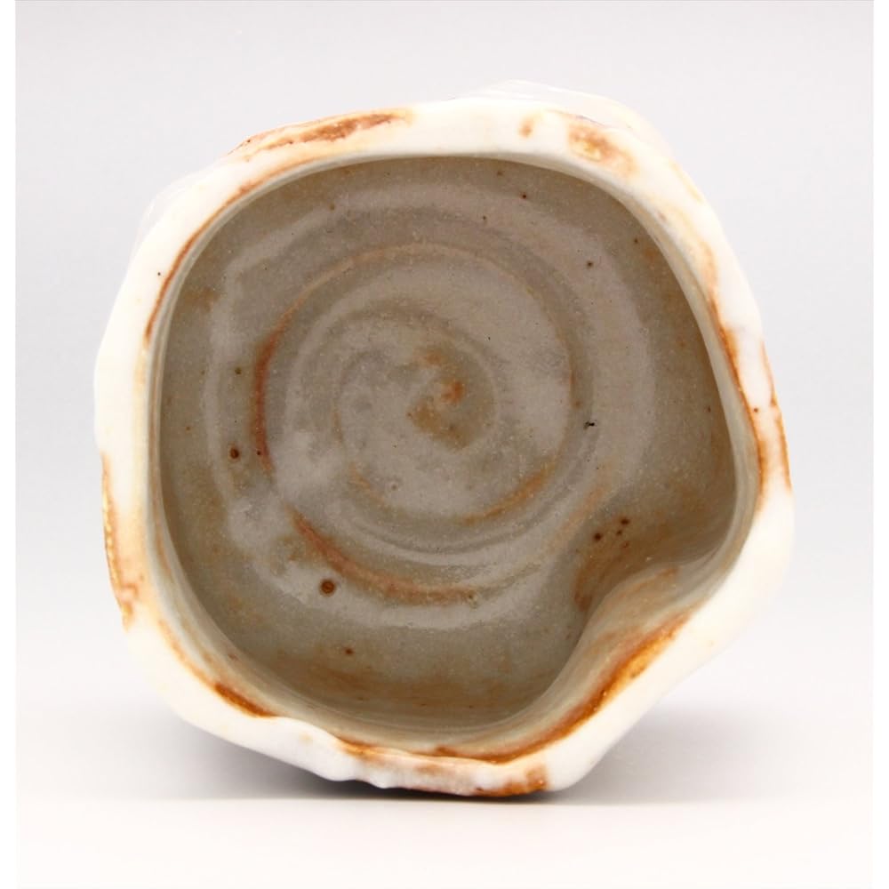 Mino Ware Higashiyama Kiln Teacup Cup Shino Sake Large Size Approximately 250ml Made in Japan (In Wooden Box) 551-0004