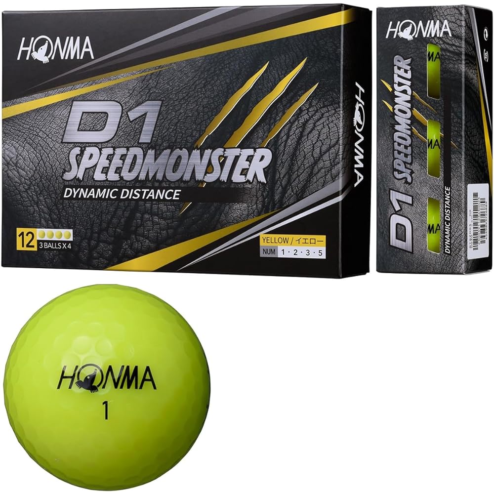 Honma Golf HONMA Ball D1 Speed Monster Ball 3 Dozen Set 3 Dozen (36 pieces)