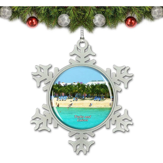Umsufa Turks and Caicos Providenciales Christmas Ornaments Tree Decorations Crystal Metal Souvenir Gifts