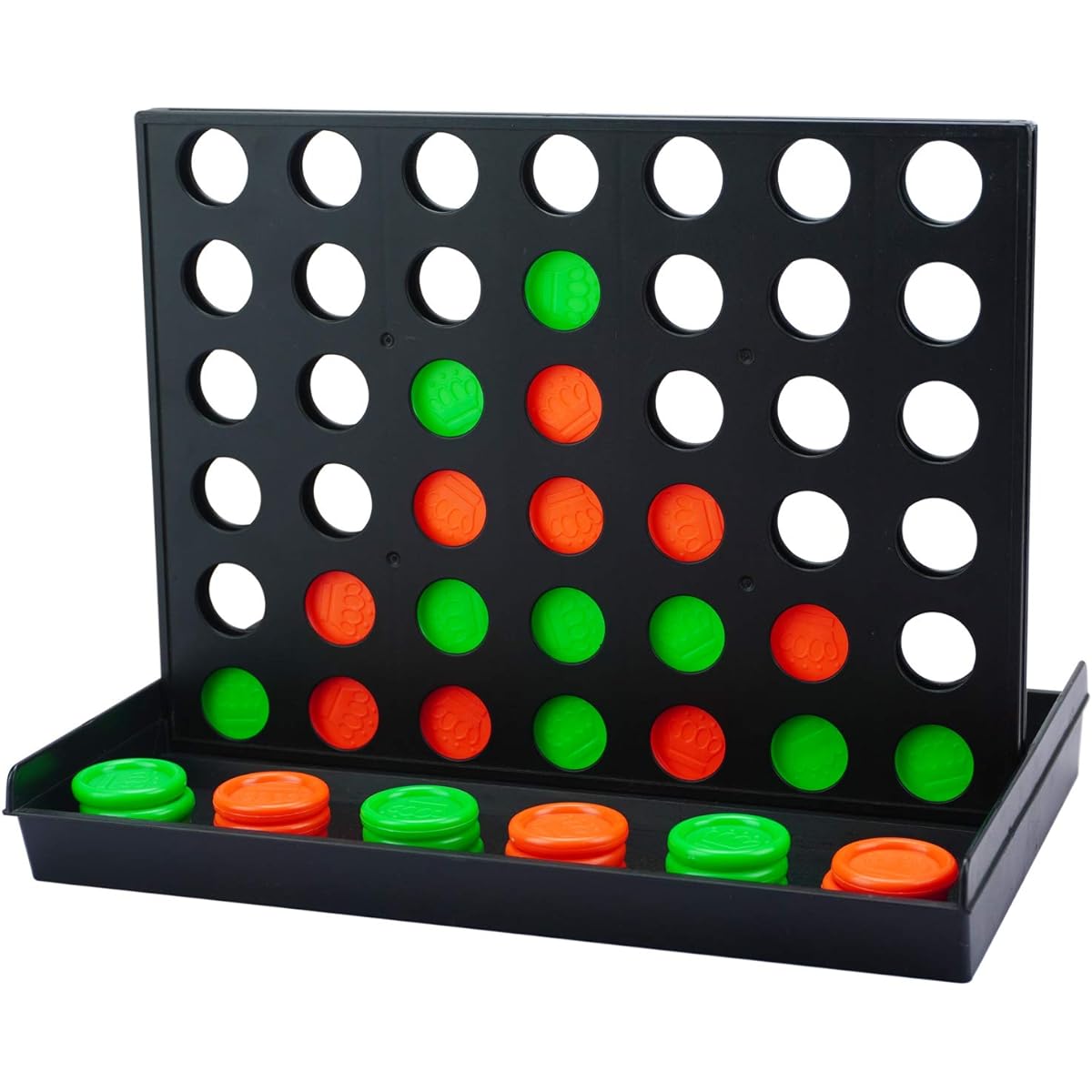 Connect 4 in a Row Four in a Row Game Classic Family Game Line Up 4 Toys Large Size, Easy to Set Up, Play, Storage and Travel Board Game Puzzle Game for Kids, Adults, Family Fun