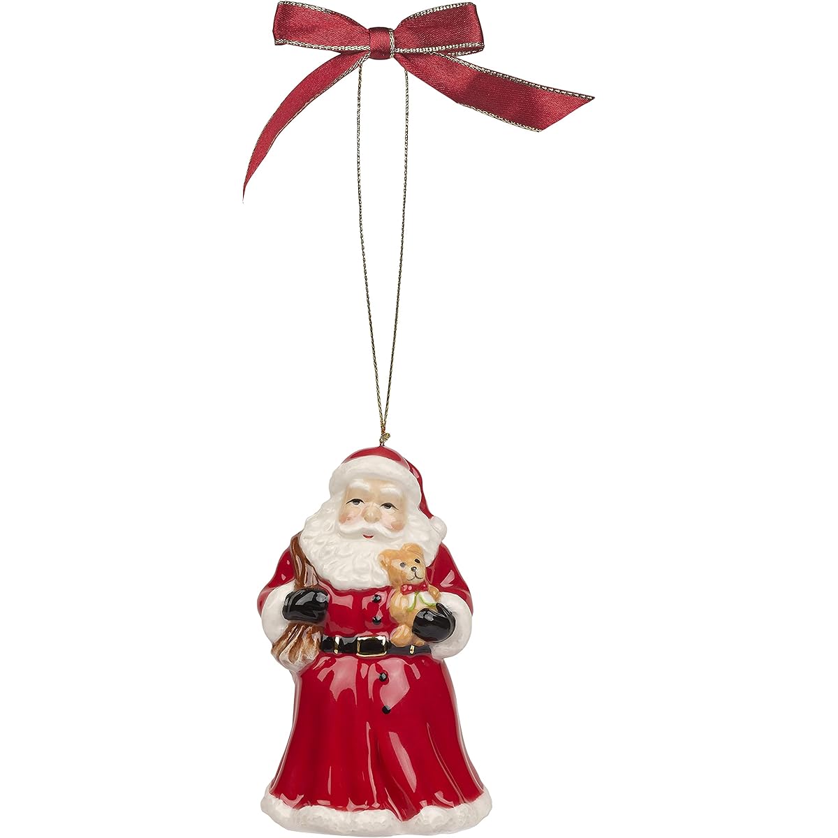 santa bell ornament
