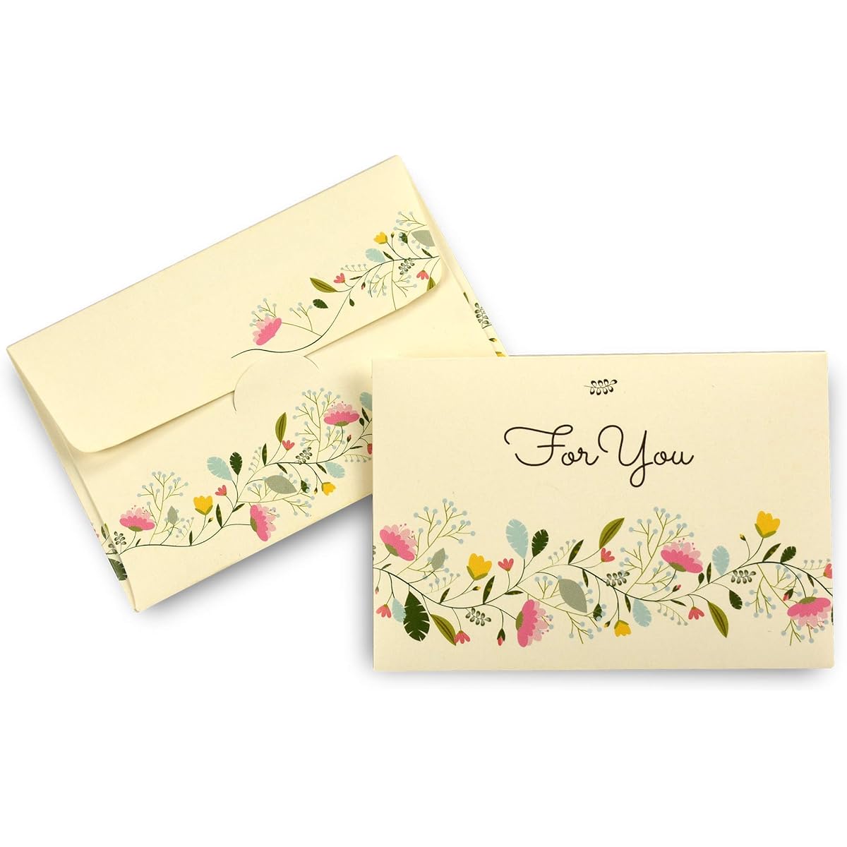 Guardian Gift Card Envelopes - Gift Card Holder with Flowers - Small Envelopes - Celebration or Birthday Gift Card Holder or Key Card Holder - Mini Envelopes (Floral, 100 pcs)