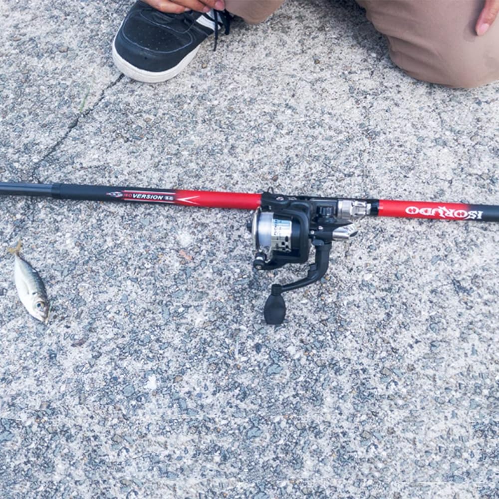 [Isoldo Fishing Gear] Iso Rod Swing-out Rod "Isoldo A" For both sea fishing and freshwater, For spinning reel, Includes fishing rod storage bag, 4 sizes (3.6m/4.5m/5.4m/6.3m) qb300082