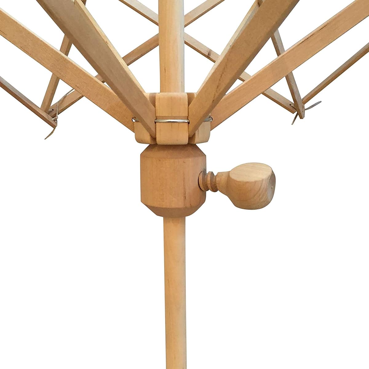 INTAJ Premium Yarn Swift - Wooden Umbrella Swift Yarn Winder - Wooden Swift Yarn Holder (Large, Steamed Beechwood)