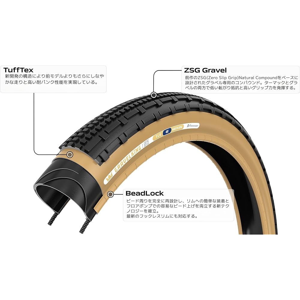 Panaracer 24 Spring Renewal Gravel King SK Each size Normal/Puncture resistant/Lightweight model