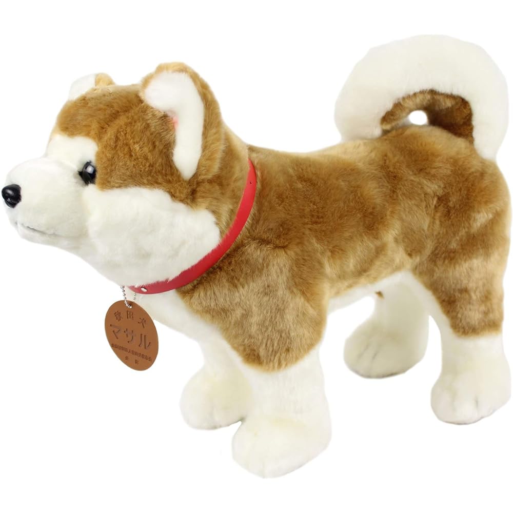 Akita dog Masaru stuffed toy standing L