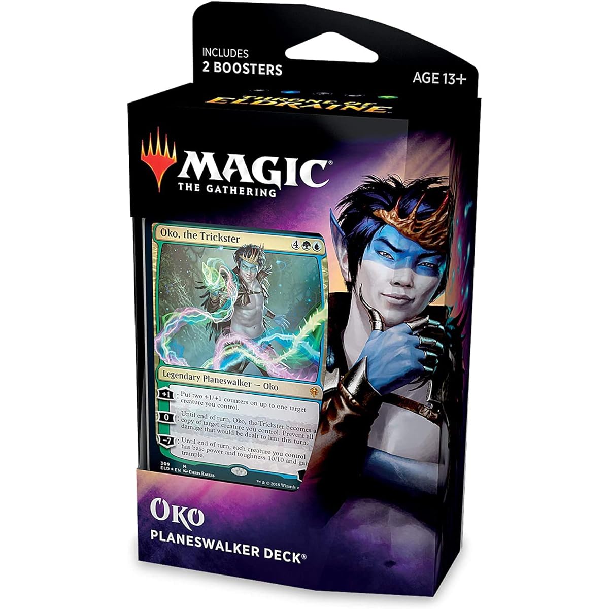 Throne of Eldraine Oko Trickster Planeswalker Deck | Ready to Play | 60 Card Starter Deck