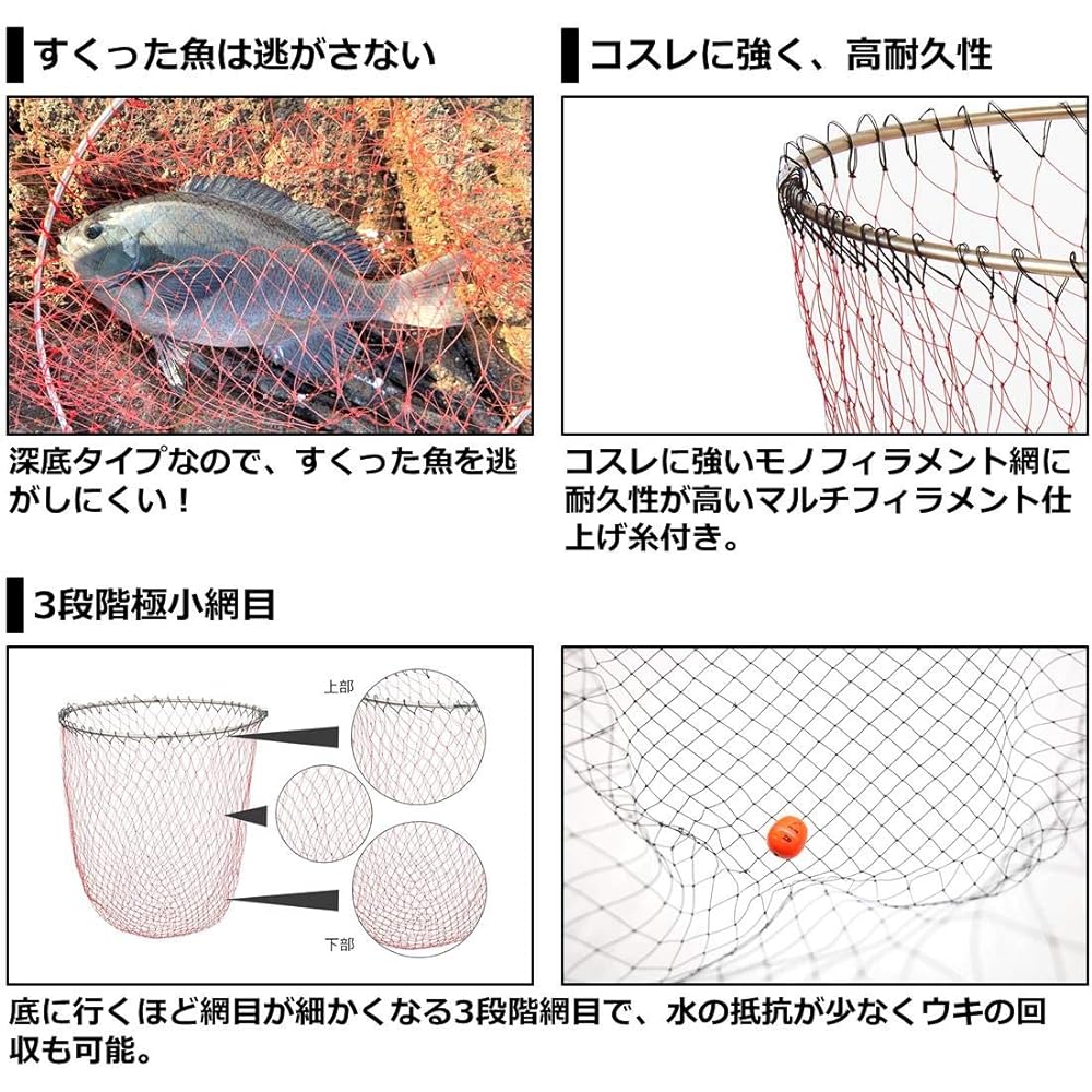 DAIWA Isokae Net Deep Bottom 60 Red