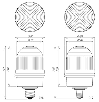 Taiyo Giken Sun Beamer Xenon Indicator Light BH-100-F Self-luminous/Flashing Luminous