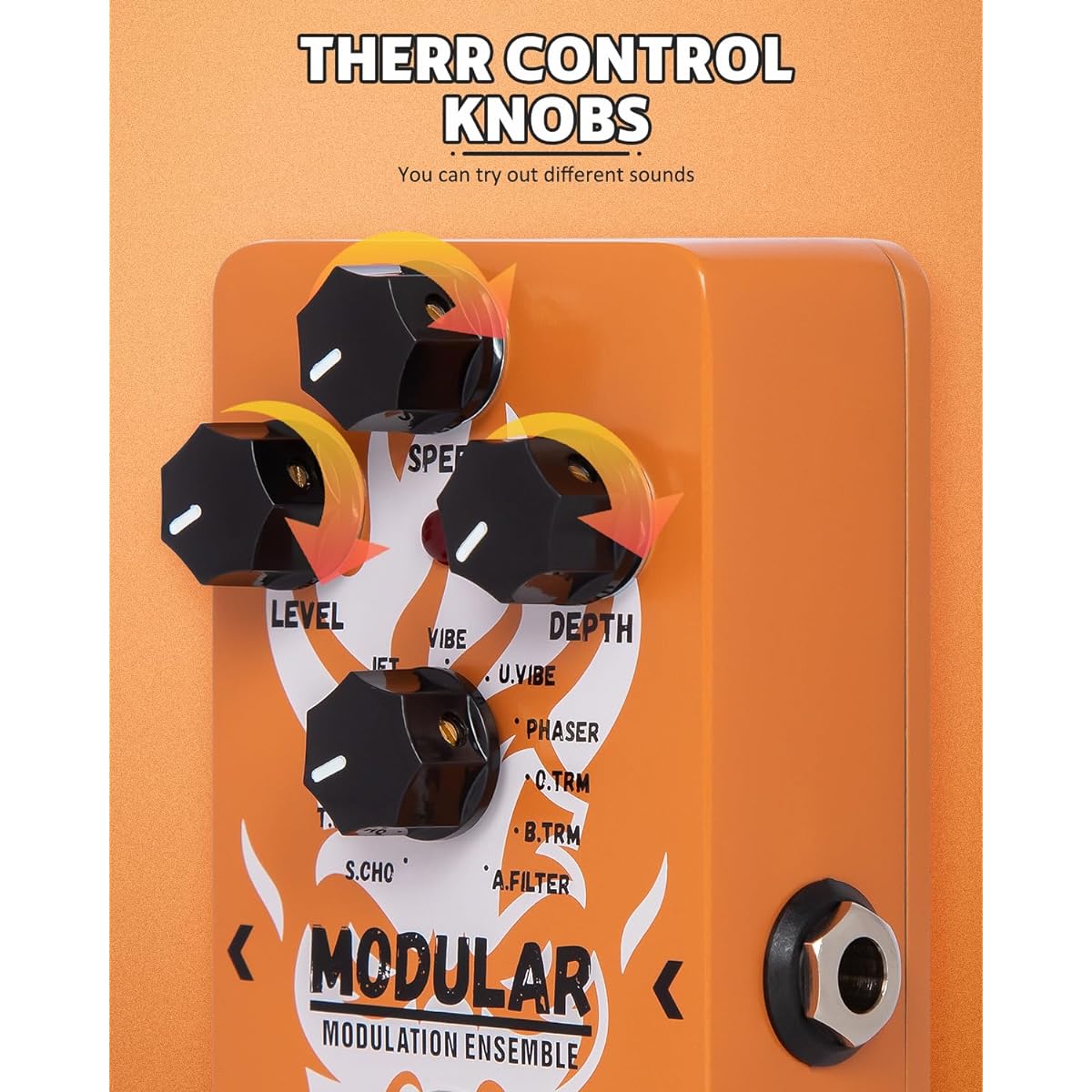 STRICH MODULAR 11 Mode Modulation Pedal - Electric Guitar Effects Chorus, Phaser, Tremolo, Flanger, Vibrato, Auto Filter, True Bypass for Guitarists