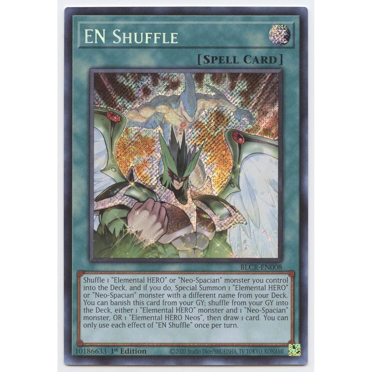 EN Shuffle BLCR-EN008 Secret Rare First Edition