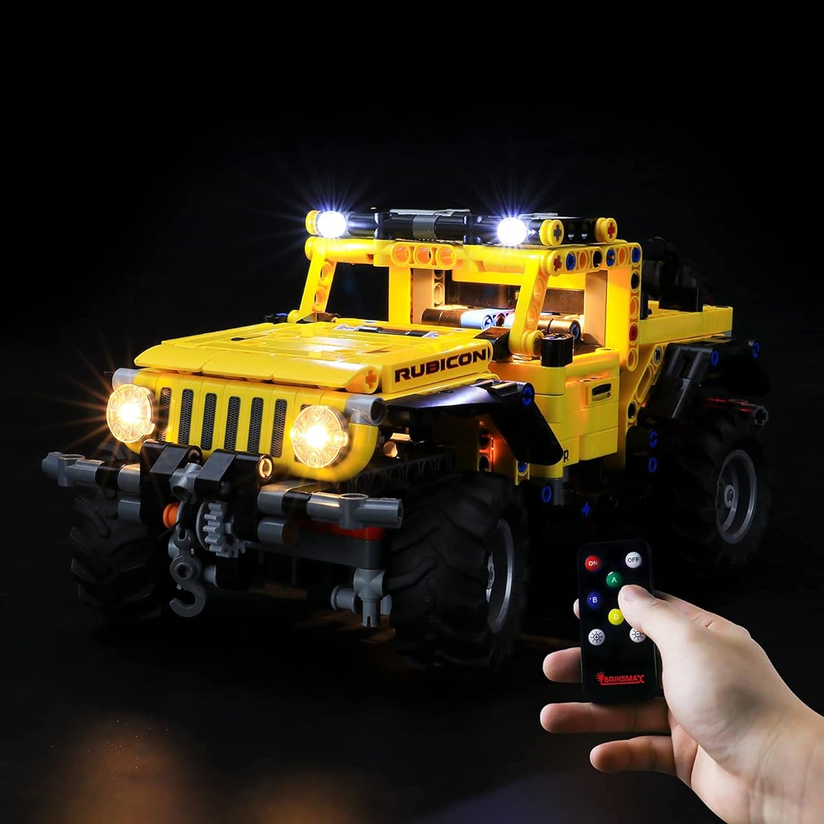 BRIKSMAX LED Light Kit for Technic Jeep Wrangler - Compatible with Lego 42122 (LEGO Set Not Included)