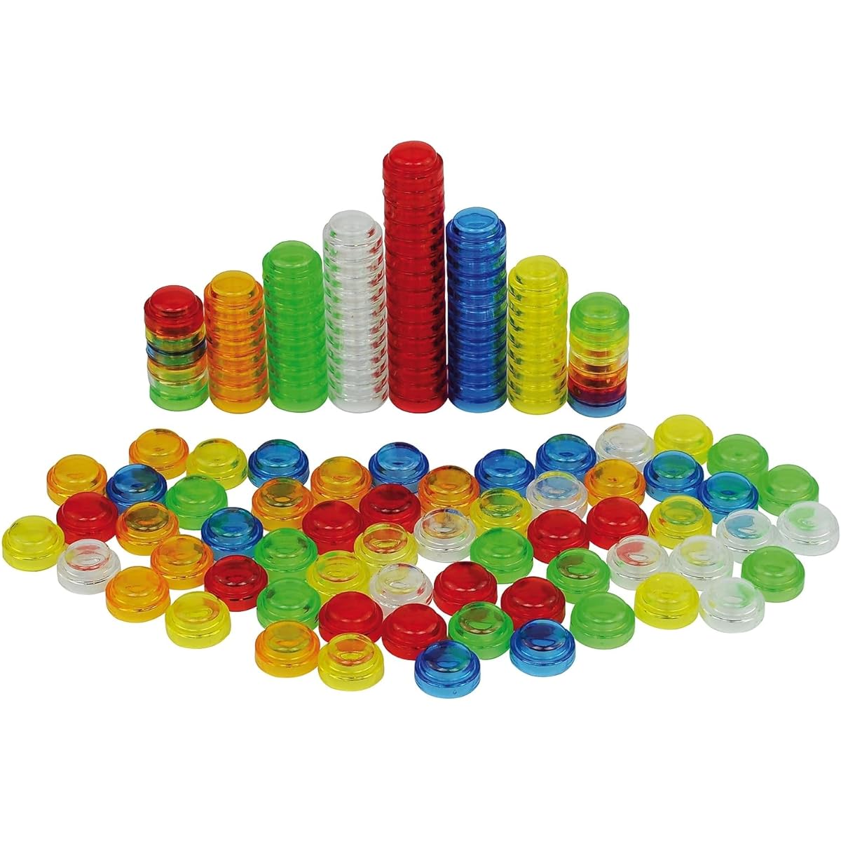 TickiT 73091 translucent stackable countertops, 500 pieces, translucent
