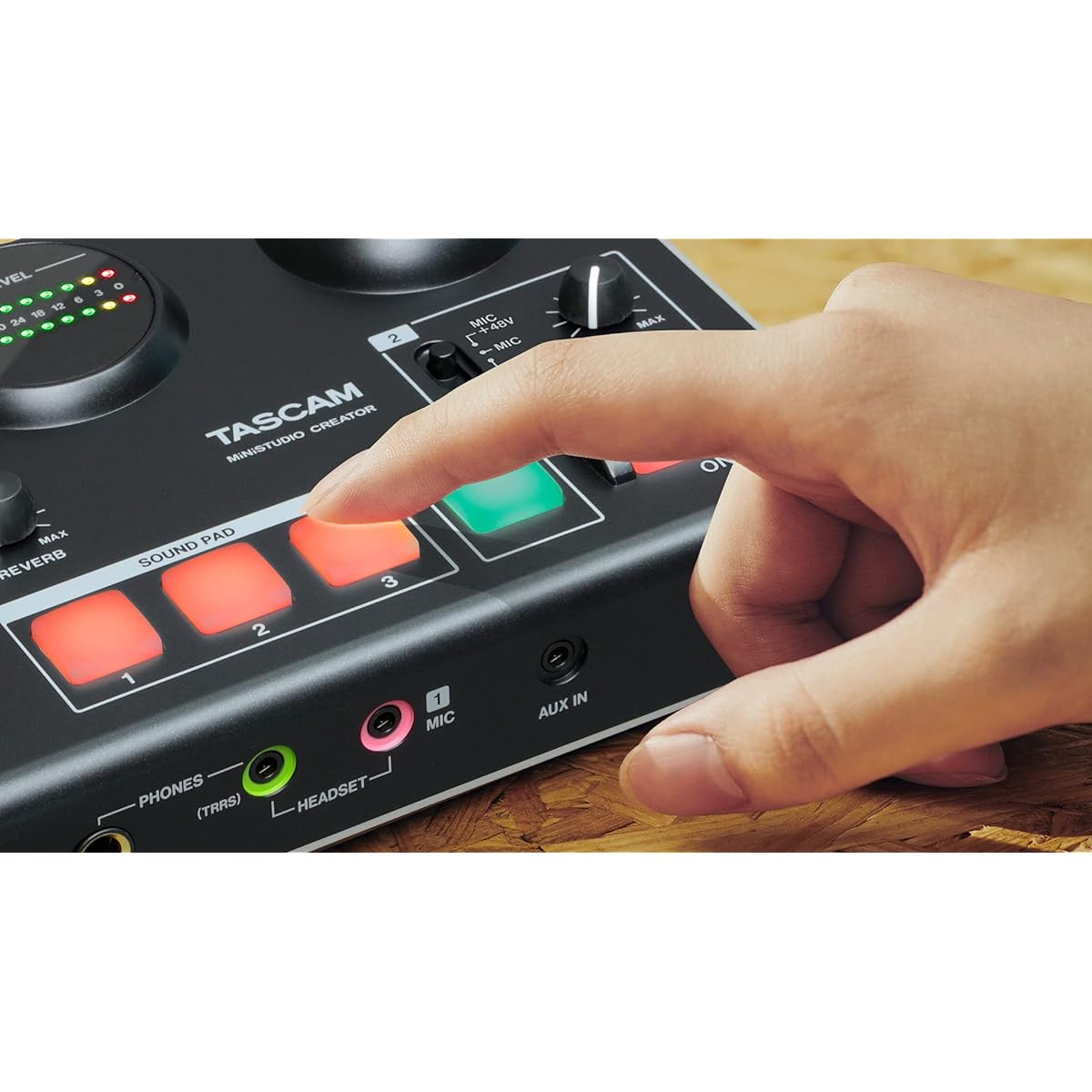 TASCAM MiNiSTUDIO CREATOR US-42B Podcast Voice Effect Reverb Sound Effect Playback Youtube Distribution Equipment Mixer Game Live Karaoke