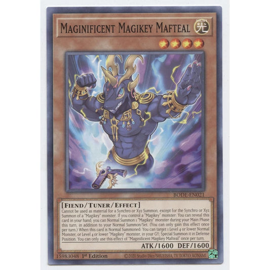 Magicificent Magicky Muftir - BODE-EN021 - Common - 1st Edition