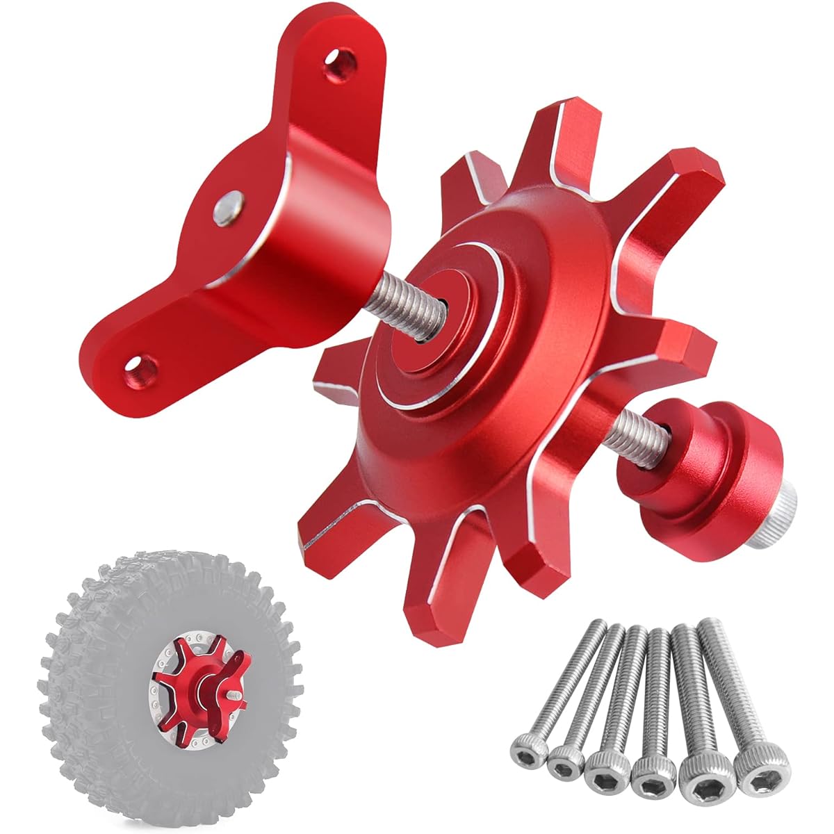 RC Car Tire Tool 1.9 5.5 cm Beadlock Hub Tire Assembly/Removal Tool for 1/10 Traxxas TRX4 TRX6 Crawler Axial SCX10 Capra Redcat Beadlock Wheels