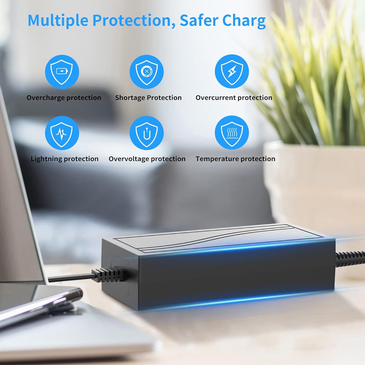 12V 5A Power Adapter (Input 100-240V AC - Output 12 Volts 5 Amps 60W DC) 5.5x2.5mm Plug Charger LED Light Strip CCTV Security System with LED Terminal Connector