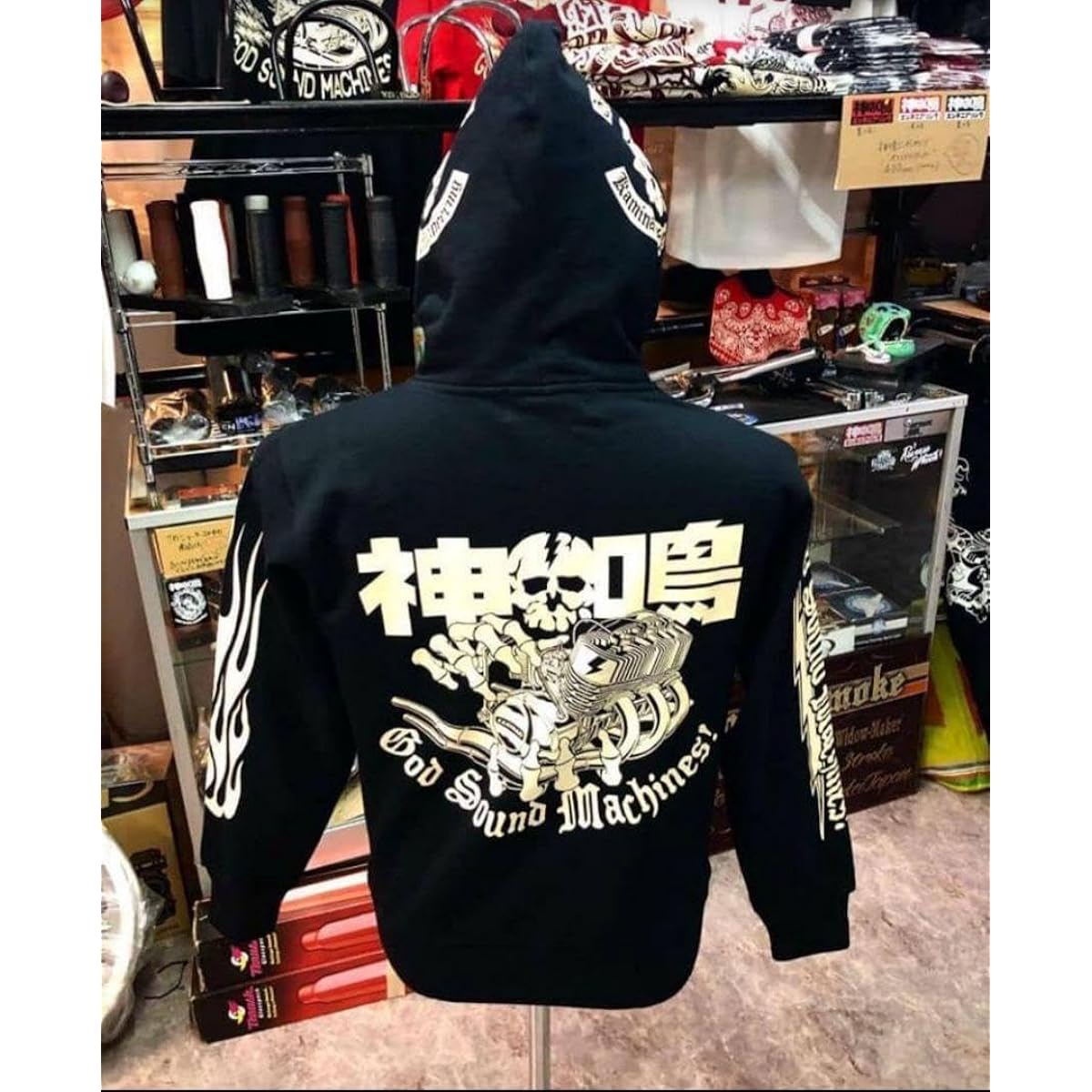 GOD SOUND MACHINESSKULL hoodie black