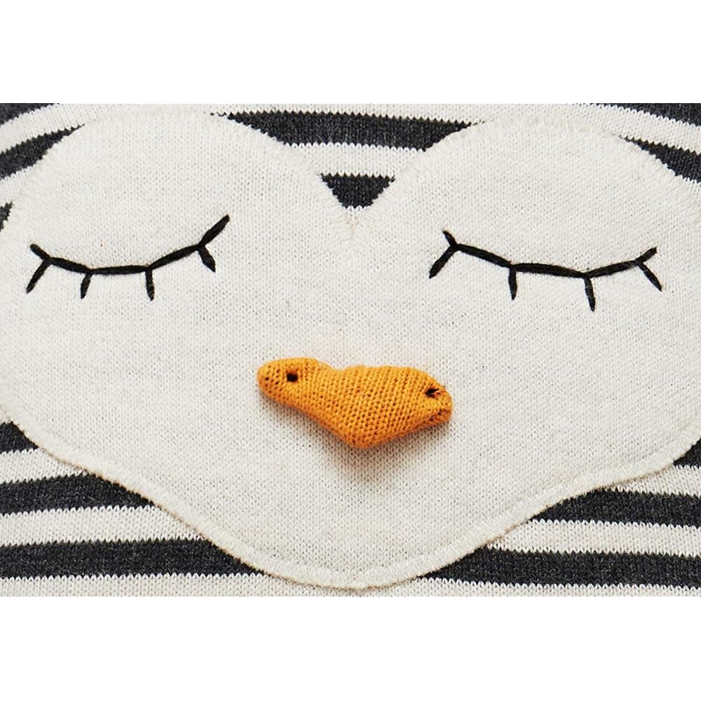 OYOY Stuffed Animal Knit Toy Animal Doll Baby Kids Gift From Denmark Europe Penguin Darling Cushion Penguin Pingo