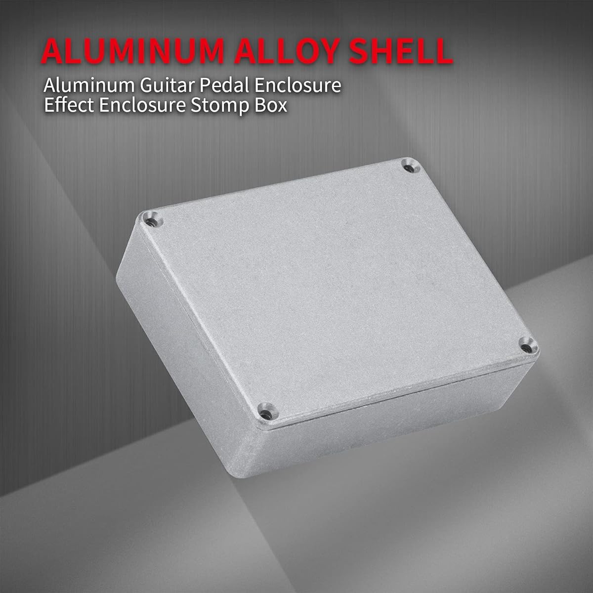 DaierTek 1590BB Aluminum Metal Stomp Box Case Guitar Pedal Enclosure Effect Enclosure Stomp Box Unpainted 120x94.5x34mm Toggle Switch Box