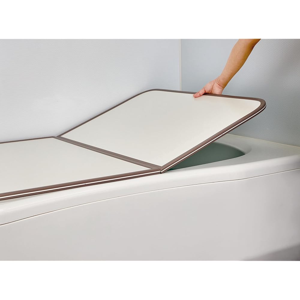Mie Sangyo Bath Lid Combination Type ABS Resin White 68 x 98cm
