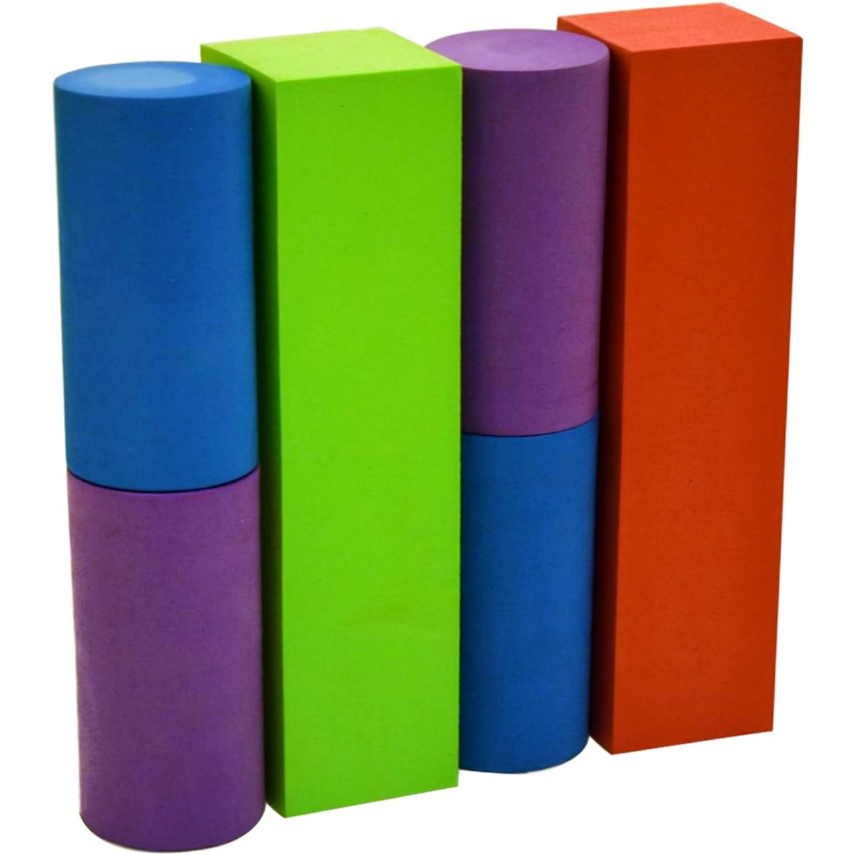 Large Foam Blocks Kids Toys Ideal Building Blocks for Toddlers Stacking Toys 50 Blocks of Various Shapes and Sizes Waterproof Non-Toxic