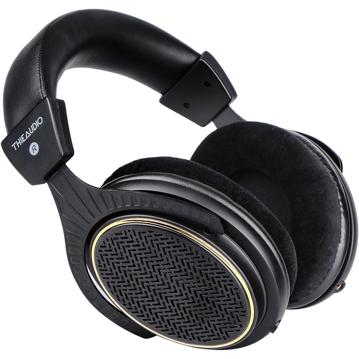 Linsoul Thieaudio Ghost Custom 40mm Dynamic Driver Over Ear Headphones Open Back Reference Tuning with Detachable Cable for Audiophile Studio Musicians Black