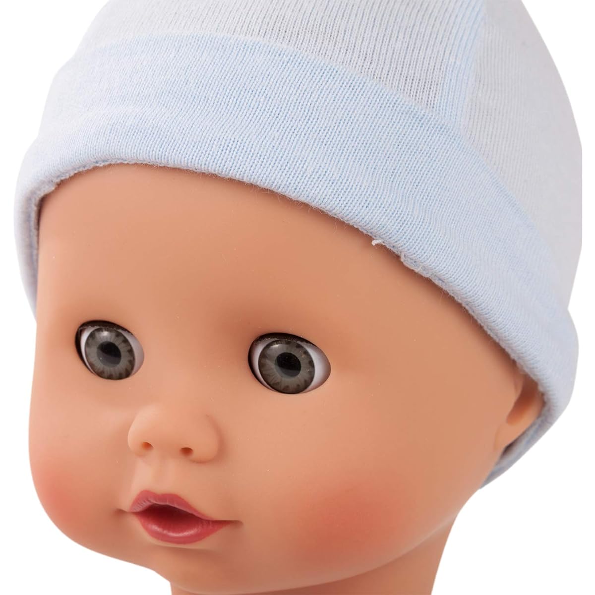 Gotz Muffin to Dress 13" Soft Body Boy Baby Doll with Blue Sleeping Eyes