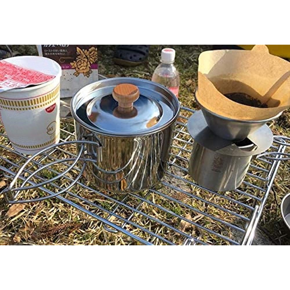 Katari Shoji PTYGRACE Outdoor Camping Cooker Set Kettle Cooker & Coffee Dripper Set Made in Japan