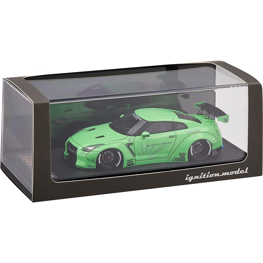 ignition model 1/43 LB-WORKS GT-R (R35) Green Metallic finished product