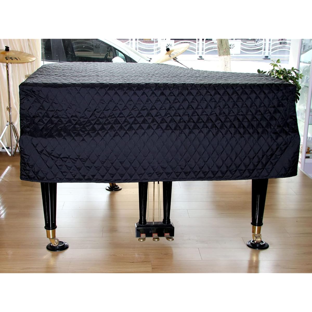 Grand Piano Cover, Dustproof Piano Cover, Washable, Triangular Decoration Protective Cover Cloth, Waterproof, Moisture Proof, Antistatic, Antistatic, Piano Companion (Color: M)