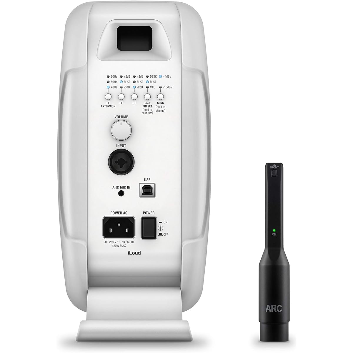 IK Multimedia iLoud MTM - White Compact Reference Monitor Equipped with automatic sound field correction function [Domestic genuine product]