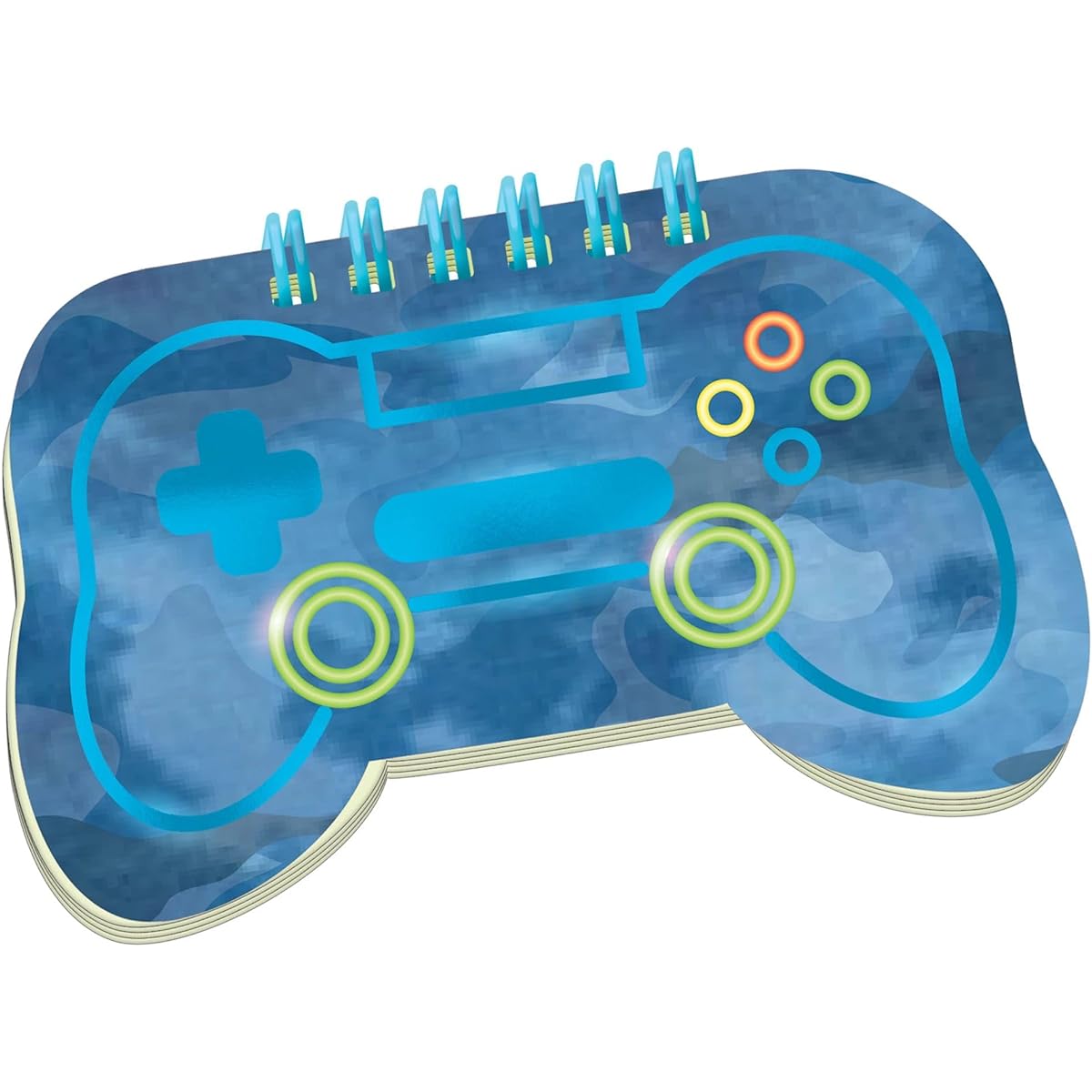 Game Controller Spiral Notebook - 4.5" x 7.5" | Blue | 1 Piece