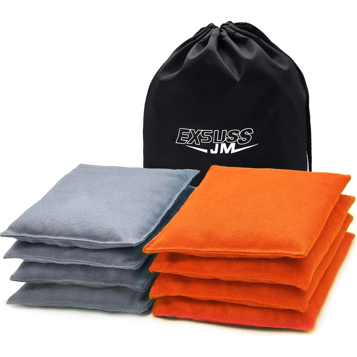 JMEXSUSS Weather Resistant Standard Cornhole Bags, Set of 8 Regulation Professional Corn Hole Bags for Tossing Game,Corn Hole Beans Bags with Tote Bag