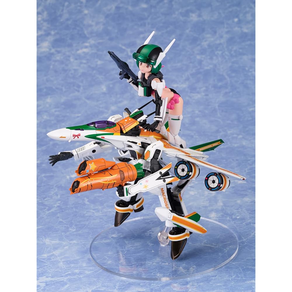 Aoshima Bunka Kyozai VFG Macross Frontier VF-25F Messiah Ranka Lee Macross 40th Anniversary Height approx. 150mm Color-coded plastic model MC-10